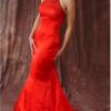 Style 1015 Red halter Formal Dresses for Prom