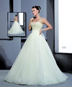 Style T1252 - Empire waist Wedding Dresses with a Wider Strap