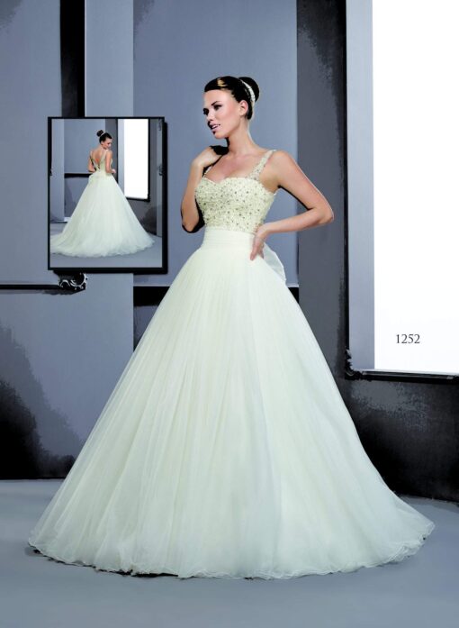 Style T1252 - Empire waist Wedding Dresses with a Wider Strap