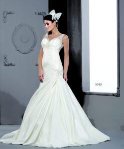 Style T3040 - Silk Satin Designer Bridal Gowns
