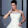 Bateau Neckline Wedding Garments