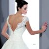 Style 3050 Wedding gowns with an open v back.