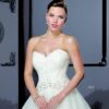 Strapless bridal gowns with lace detail