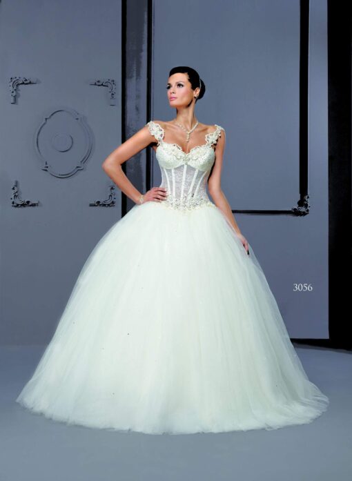 Style T3056 - Designer Corset Ball Gown Wedding Dresses