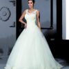 sleeveless scoop neck bridal gowns