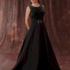 Style 3102 Long black ball gowns for the mother of the bride