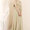 Style 3620 Sleeveless Tan Chifon Dresses for the Bridesmaids