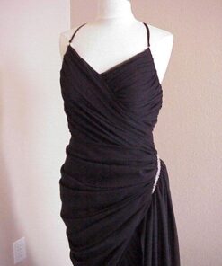 chiffon black evening dresses