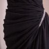 black gather pageant gowns