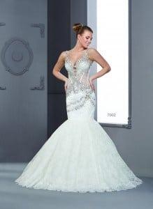 Beaded Designer Bridal Gowns with Swarvoski Crystals