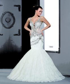 Beaded Designer Bridal Gowns with Swarvoski Crystals