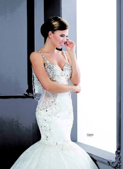 Silk Bridal Gowns with Swarovski Crystals