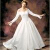 off the shoulder wedding gowns with long sleeves