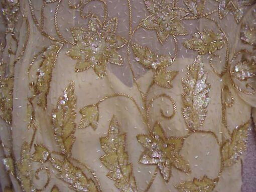 light colour beading pageant gowns