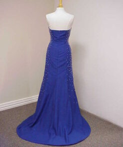 flayered beading evening gown