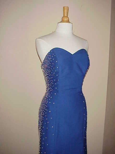 Strapless Blue Formal Dresses