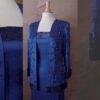 Blue Mother of Bride Suit Dresses