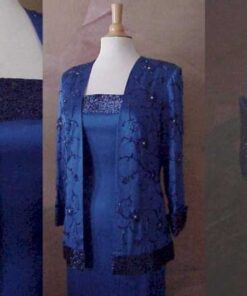 Blue Mother of Bride Suit Dresses