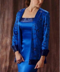 Blue Mother of Groom Formal Dresses