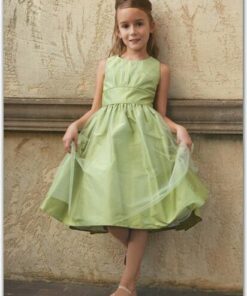 pastel green flower girl dresses