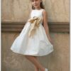 ivory little girls dresses for the wedding