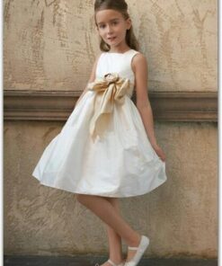 ivory little girls dresses for the wedding