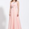 pastel pink colored evening gowns