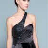 Black One Shoulder Evening Dresses