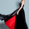 red black formal pageant gowns