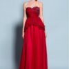 Peplum Red Formal Dresses