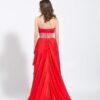 back flayer evening dress