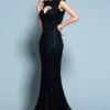 front neck cut pageant gowns