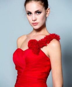 red One Shoulder Formal Dresses