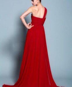 off shoulder red pageant gowns