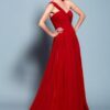 red evening wear