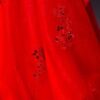 red lace beading evening gown