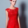 red lace evneing dresses