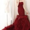 Style S519 - custom Red Fit-n-Flare Evening Dresses