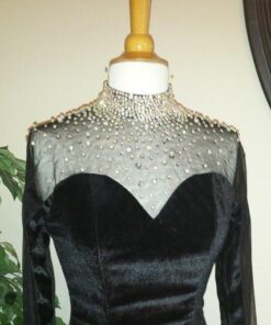 style  black velvet evening dress darius cordell long sleeve dress