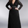 Black Long Sleeve Formal Dresses