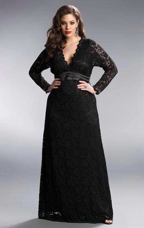 Black Long Sleeve Formal Dresses