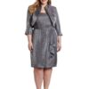 Two Piece mother of bride dresses for plus size women