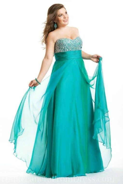 empire waist plus size pageant gowns