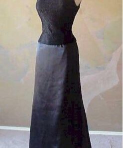 simple black gown