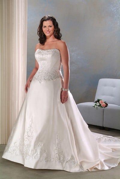 PlusSizeA LineWeddingGownforfullerfiguredwomen