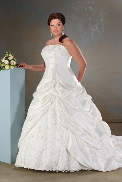 pic#ps4111 - plus size wedding dresses with pick ups