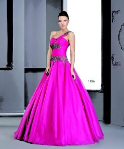 one shoulder ball gowns