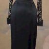 black long sleeve evening dresses