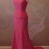 Red Sleeveless Evening Dresses