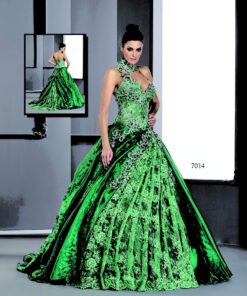 emerald green ball gowns